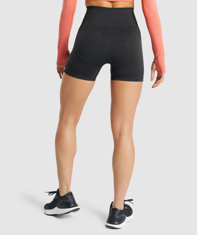 Women's Gymshark Vital Seamless 2.0 Shorts Black | CA 1A3D0N